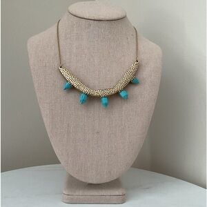 Madewell Stampdot Necklace with Turquoise